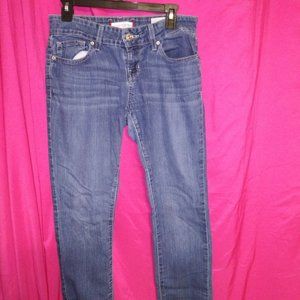 Guess - Medium Rise Skinny Blue Jeans